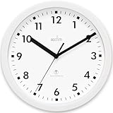 Acctim 74662 Nardo 20cm Radio Controlled White Wall Clock