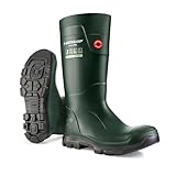 DUNLOP Purofort TerraPRO - Unisex Knee High Sneaker Fit Waterproof Work Boots, Green, Thermal Insulated Wellies with Slip-Resistant Outsole for Outdoor, Gardening and Farm Work - EU43, UK9