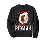 Merry Pigmas Face Mask Funny Guinea Pig Christmas Santa Xmas Sweatshirt