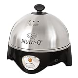 Quest Nutri-Q 34360 Multi-Functional Egg Cooker & Omelette Maker/Boil Up To 7 Eggs At Once/Comes Complete With Poaching & Omelette Trays/Stainless Steel Finish
