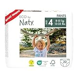 Naty Nappy Pants - Hypoallergenic and Chemical-Free Pull Ups, Highly Absorbent and Training Nappies for Boys and Girls (Size 4 – 22 Count)