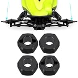 WEFEINO 4Pcs Aluminum Wheel Hex Hubs Adapter 8mm RC Hex Combiner Upgrade Parts for Losi 1/16 Mini-B 1/18 Mini-T 2.0 RC Car