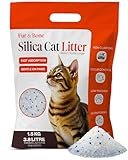 Fur & Bone 3.8L Silica Cat Litter - Non-Clumping Cat Litter Crystals - Ultra Absorbent, Fast-Drying & Low-Dust, Odor Control Crystal Granules, Easy to Clean for Housetraining Cats and Kittens