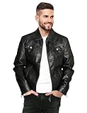 Woameyr Mens Leather Jackets Faux Leather Motorcycle Jacket Biker Outwear Casual Coat
