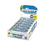Bounty - Hi Protein Bars | 12 x 52g Pack, High Protein Energy Snack with Milk Chocolate and Coconut, 18g of Protein per bar