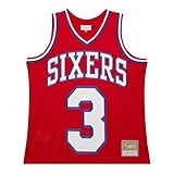 Mitchell & Ness NBA Waxxed Out Jersey Philadelphia 76ers 2002 Allen Iverson, red, L