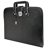 THE MASONIC COLLECTION - Freemasons MM Soft Case in Brief Case Styling - Made With Imitation Leather - Water Resistant - Freemason Gift For Men