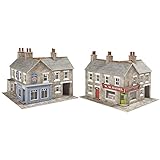 Metcalfe PN117 N Gauge Corner Shop & Pub Card Kit - Stone
