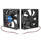 2Pcs DC 12V 12025 Fan 120x120x25mm 12cm 120mm Computer Case Fan DC 12V Cooling Fan for Server Chassis Power Inverter PC Cooling Fan 2Pin