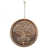 Lisa Parker Bronze Terracotta Tree of Life Plaque Ornament Brown 20x20x1cm