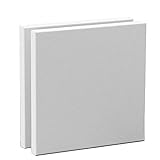 Elvielsl 2 Pack Artist Blank Canvas, 20X20cm (8” x 8”) Painting Canvas Frame Stretcher Painting Board for Acrylic Oil Water Painting Ideal for Professional Artist, Hobby Painter & Beginner