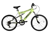 Dallingridge Blade Junior Full Sus Mountain Bike, 20" Wheel, 6 Speed - Lime Green