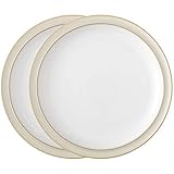 Denby 16048805 Linen 2 Piece Dinner Plate Set