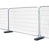 Round Top Temporary HERAs Fencing Kits - Comes with All Panels, Rubber Block Feet and Coupler Fixing Clips (10)