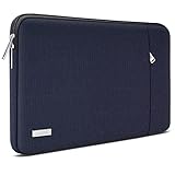 TECOOL 15.6 Inch Laptop Case Sleeve Protective Cover for 15.6" HP Dell Lenovo Acer Chromebook Asus Vivobook 15, Water-resistant Computer Case Laptop Bag 15 15.6 Inch, Dark Blue