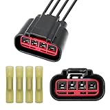 XINSAUTO 14AWG WPT688 HVAC Blower Motor Resistor Connector Plug Wiring Harness Pigtail Compatible with Ford&Mercury Vehicles F150 Fiesta Expedition Mustang Freestar Freestyle 3U2Z14S411ZEA