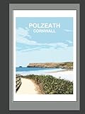 Polzeath Cornwall Notebook: Blank lined Hardback / Paperback Notebook, Journal, Gift Book, Cornish gift ( British Places and Landscapes )