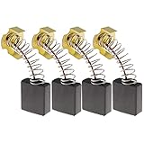 ECSiNG 2 Pairs of Carbon Brushes 7x17x17mm Compatible with Rexon M2500A Mitre Saw Power Tool Replacement Parts Electric Tool Accesories