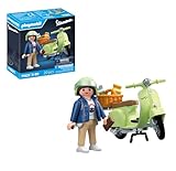 Playmobil 71621 Cars: 1969 Vespa 150 Sprint Veloce, light green, faithful model for collectors and fans, includes versatile accessories and various saddle options