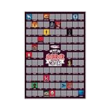 #winning 100 Must See Horror Movies Scratch Off as You Watch Graphic A2 Poster