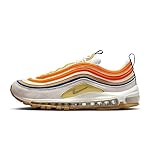 NIKE Air Max 97 Men's Trainers DV2619 (Summit White/Safety Orange/Lemon Wash Black 100) UK 8.5 (EU 43)