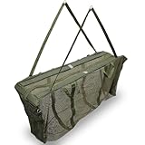 Fishing Flotation Sling Retaining & Weigh with Zip Closure, Reflective Strips, Mesh Net & Carry Case Fish Friendly, Carp Fishing Tackle Gear