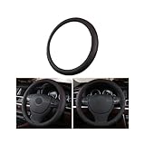 CGEAMDY Steering Wheel Cover Car, Sport Anti-Slip Breathable Steering Wheel Cover, Universal 38cm Microfiber Leather Steering Wheel Cover, Protective Interior Accessories(Classic Black)