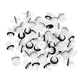 Motoforti Car Door Trim Panel Push Clips Pillar Retainer, for Chevrolet Silverado 1500 2007-2013, Plastic, No.11519031/11561854/15931605, White, 50 Pcs
