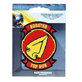 Comercial Mercera, Iron-on Patch for Fabrics, Top Gun, Original, Iron-on Patch for Hats, Jackets, T-shirts or School Backpacks, 100% Polyester (Rooster, Embroidered)