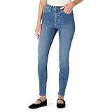 Amazon Essentials Women's High-Stretch High-Rise Skinny Jeans, Medium Blue, 10