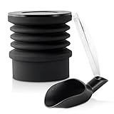 Espresso Coffee Grinder Single Dose Hopper with Silicone Bellow Air Blower Blaster for Blow Out Residual Coffee Grinds Compatible for Mazzer Niche Zero Mahlkonig EK43 Fiorenzato Grinder