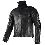 Rukka Aramen Motorcycle Leather Jacket (Black, 52)