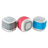 CLiPtec® PBS242 Colour Wave Portable Bluetooth Speaker V3.0 A2DP Supported (White with colour change sleeves)