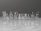 Active Decor Personalised Solid Acrylic Award Trophy Award Plaque, Various Trophies and styles