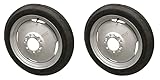FORDSON DEXTA TRACTOR FRONT WHEEL RIM AND TYRE PAIR X2 4.00 X 19 inch