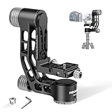 NEEWER GM102 Gimbal Head for Tripod Monopod Telephoto Lenses, 360° Panoramic Camera Tripod Head, 3 Axis Adjustment, Heavy Duty CNC Aluminum Alloy, Arca Type Quick Release System, Max Load 33lb/15kg