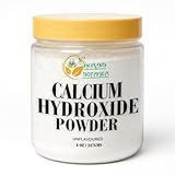 Herbs Botanica Calcium Hydroxide Powder 8 oz / 227 GMS Fine Food Grade Lime Powder for Culinary, Pickling, Limewater, Nixtamalization & DIY Applications Slaked Lime (Cal)