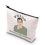Family TV Show Makeup Bag Modern TV Show Fan Gifts Phil Dunphy Movie Gift WWPDD What Would Phil Dunphy Do Zipper Bag (WWPDD UK)