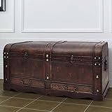 Kstyhome Chest of Treasure Vintage Large Brown Coffee Table