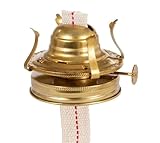 B&P Lamp® #2 Kerosene Lamp Burner for Mason Jars and Fruit Jars to DIY Oil Lamp, Weathered Brass Finish