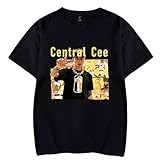 Central Cee Merch Tshirt Rapper Hiphop Summer For Women/Men O-neck Short Sleeve T-Shirt Casual Tee XS-4XL-Black||XS