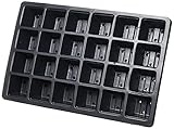 Bosmere N256 Garden Care Seed Tray Inserts, 24 Cells, Pack of 5, Black