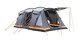 OLPRO Orion 6 Berth 5.5m x 2.4m Family Camping Tent with steel leg poles and 2 bedroom compartments 5000mm waterproofing
