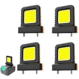 Cordless LED Work Light for All Power Tool Batteries,High Brightness Floodlight,Portable Flashlight Jobsite Spotlight Tool, Lamp Flood Light for Repairing/Outdoor Camping/Emergency(No Battery) (4pcs)