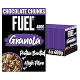 FUEL10K Chocolate Chunks Protein Granola Breakfast Cereal, 400 g (Pack of 6)