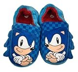New Sonic the Hedgehog Warm Slippers For Boys and Girls UK Kids (UK child, 10)