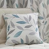 Fusion - Beechwood - 100% Cotton Filled Cushion - 43 x 43cm in Duck Egg