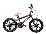 XN-6-18 Kids Freestyle BMX Bike 18" MAG Wheel Single Speed Girls Bicycle (Black/Pink