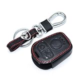Happyit Leather Car Key Cover Case Keychain Compatible with bmw E31 E32 E34 E36 E38 E39 E46 Z3 Z4 3 Buttons