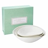 Portmeirion Home & Gifts CPW76819-X Salad Bowl, Porcelain, White, 11 x 33 x 11 cm
